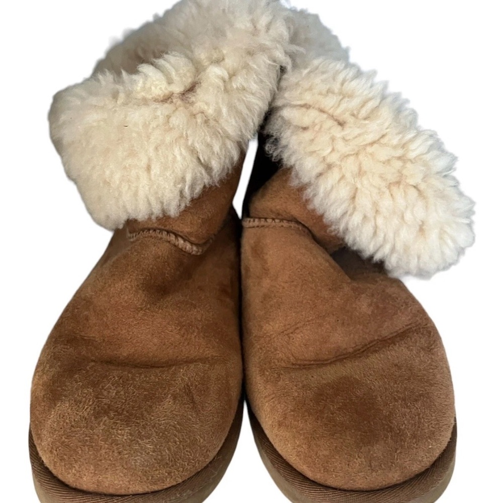 UGG Bailey Button Brown Shearling Winter Boots 5803 Sz 8 - Picture 3 of 6
